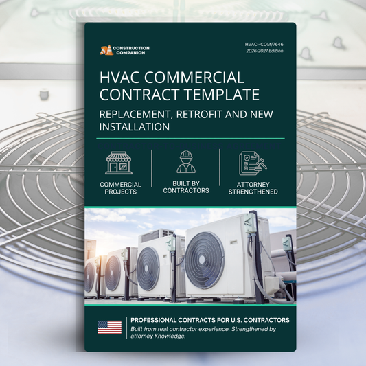 HVAC Commercial Contract Template USA