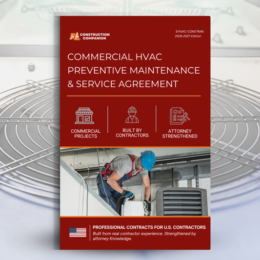 Commercial HVAC Preventive Maintenance & Service Agreement