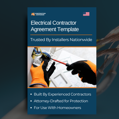 Residential Electrical Contractor Contract Template