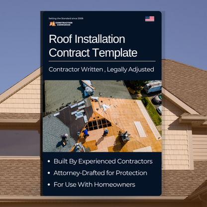 Residential Roof Installation & Replacement Contract Template
