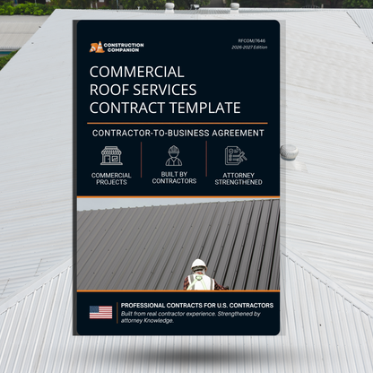Commercial Roofing Contract Template